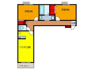 カーサカメリアの物件間取画像